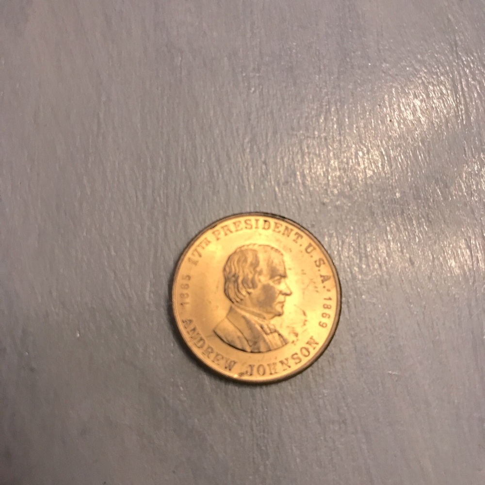 Andrew Johnson 17th President Vintage Token